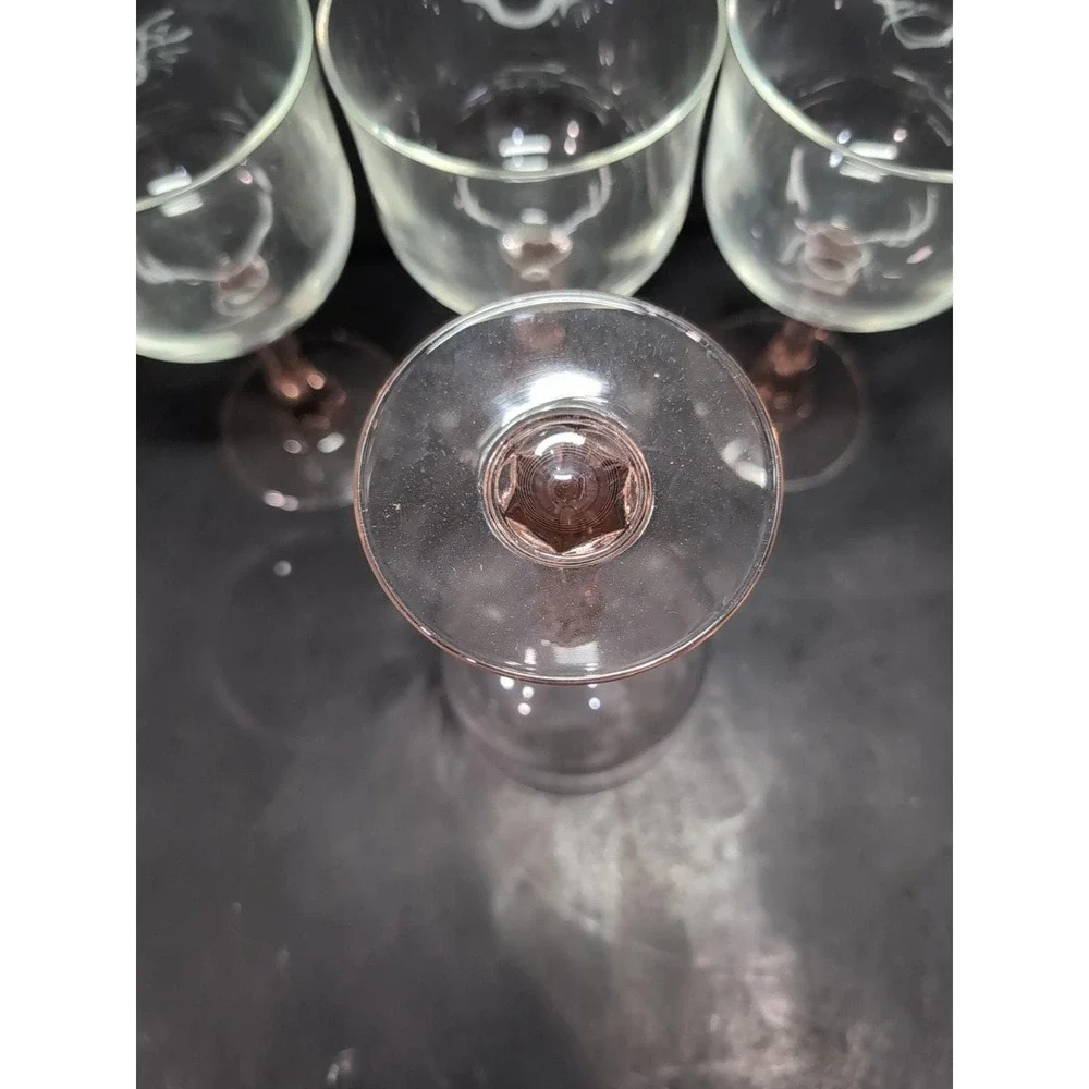 Cristal D'Arques Durand Blush Pink Wine Glasses,‎ Set of 4, Stemware, Drinkware